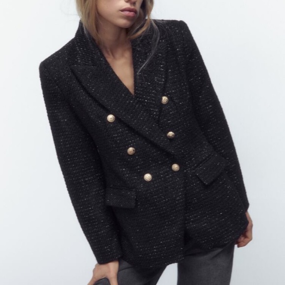 NWT ZARA never been worn blazer . Size L - Picture 1 of 5